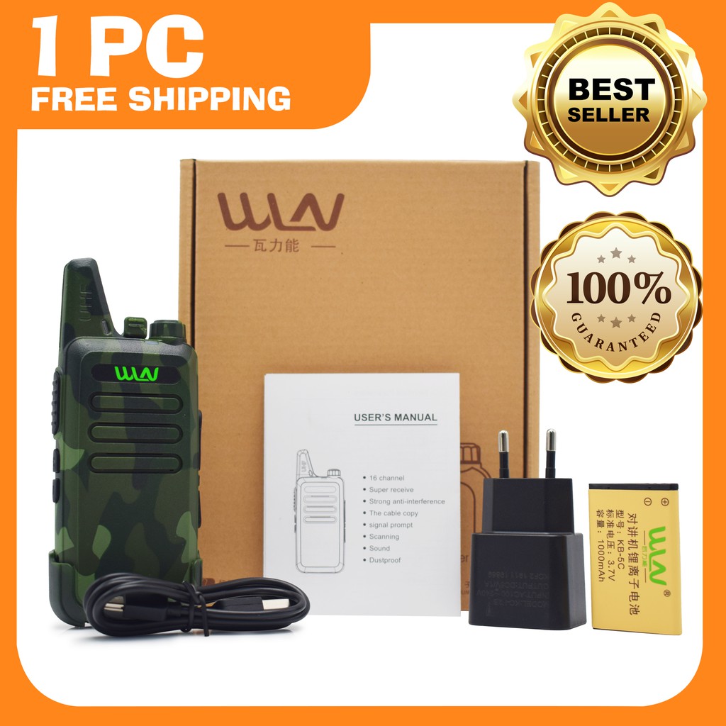 Jual HT WLN UHF Handy Talky TWO WAY RADIO BLACK C1 Walkie Talkie 1 UNIT