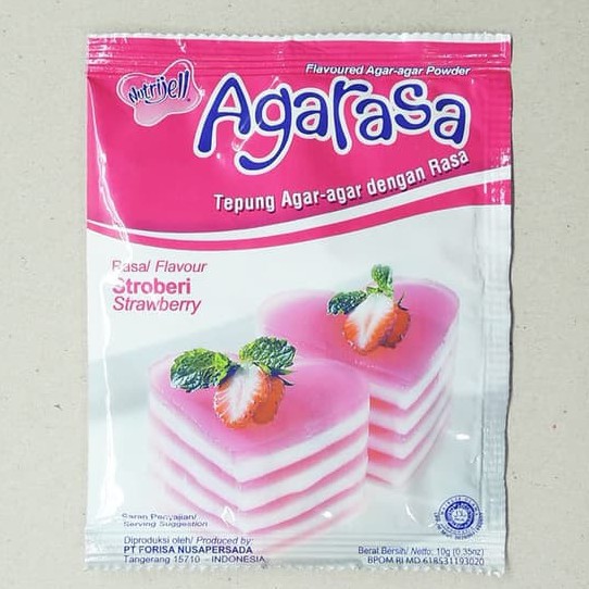 Jual Tepung Puding Agar Agar Bubuk Powder NUTRIJEL NUTRIJELL AGARASA