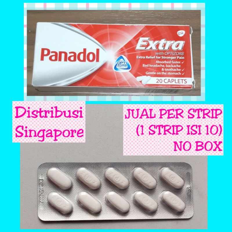 Jual Panadol EXTRA Singapore Jual Per Strip Tanpa Box Shopee Indonesia