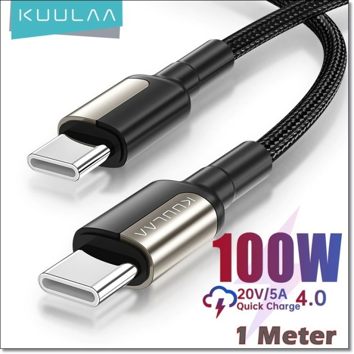 Jual KUULAA USB Type C To USB C PD 100W Fast Charging QC 4 0 1 Meter KL