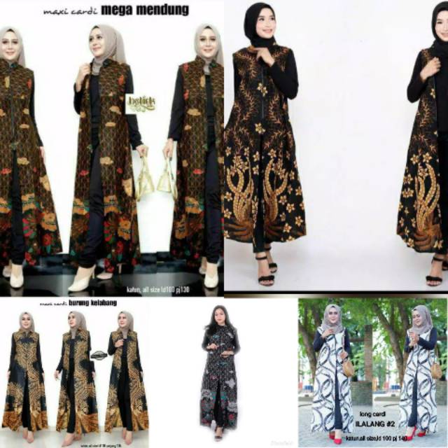 Jual Long Cardi Mellisa Batik Cardigan Kardigan Cantik Cardi Modern