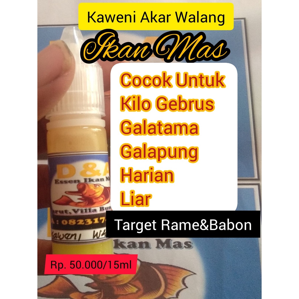 Jual Essen KAWENI AKAR WALANG Essen Ikan Mas Essen Galatama Essen