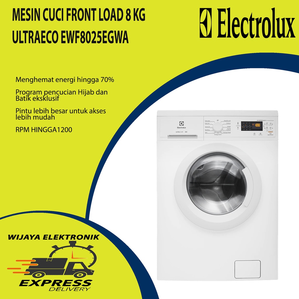 Jual Mesin Cuci Tabung Front Loading Kg Electrolux Ewf Egwa