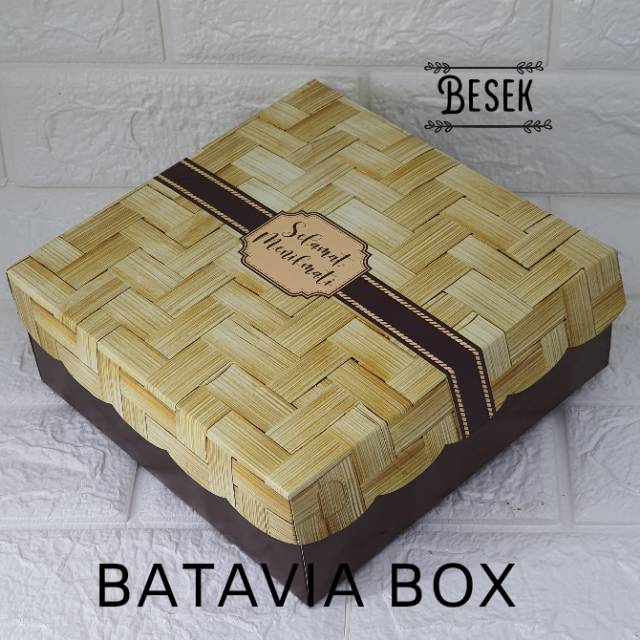 Jual Box Nasi Kotak Nasi Dus Nasi Ukuran 20x20 Type Besek Coklat R10K