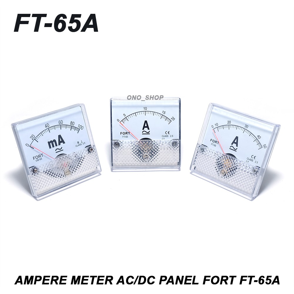 Jual Ampere Meter AC DC Panel FORT FT 65A Shopee Indonesia