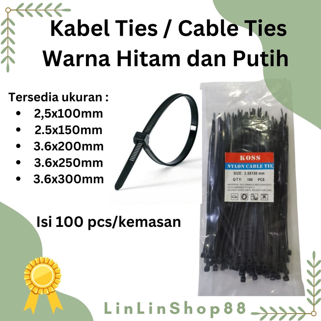 Jual Kabel Tis Cable Ties Kabel Ties Ukuran X Pcs Shopee