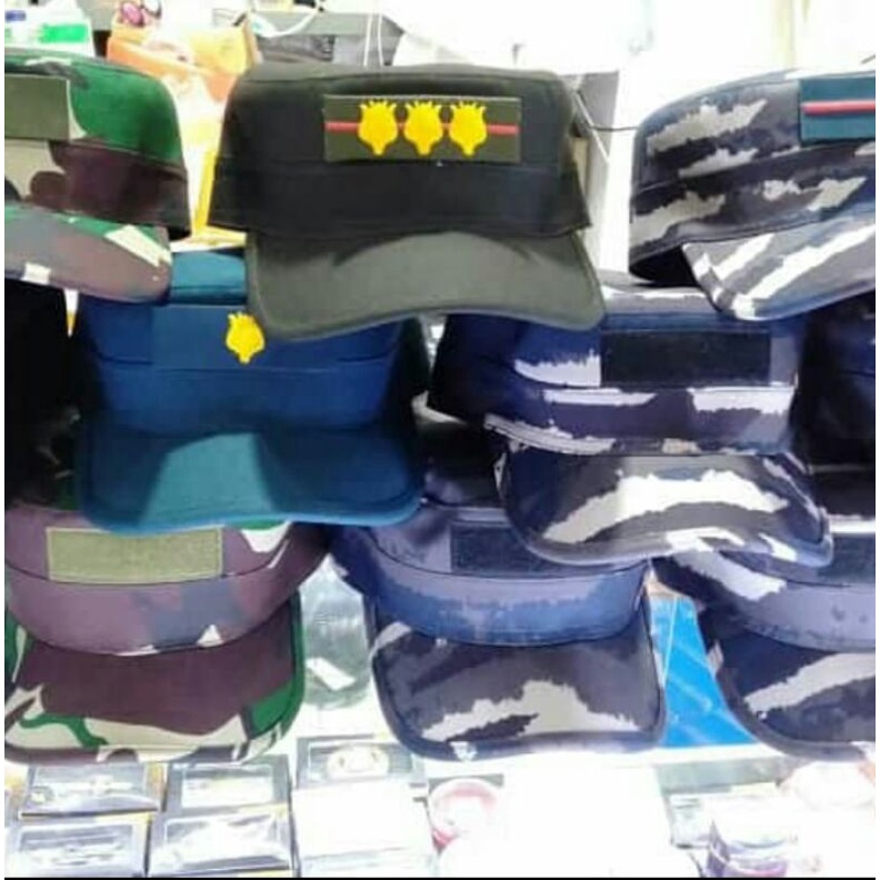 Jual Topi Komando Tni Al Au Ad Pama Pamen Bintara Gratis Pangkat