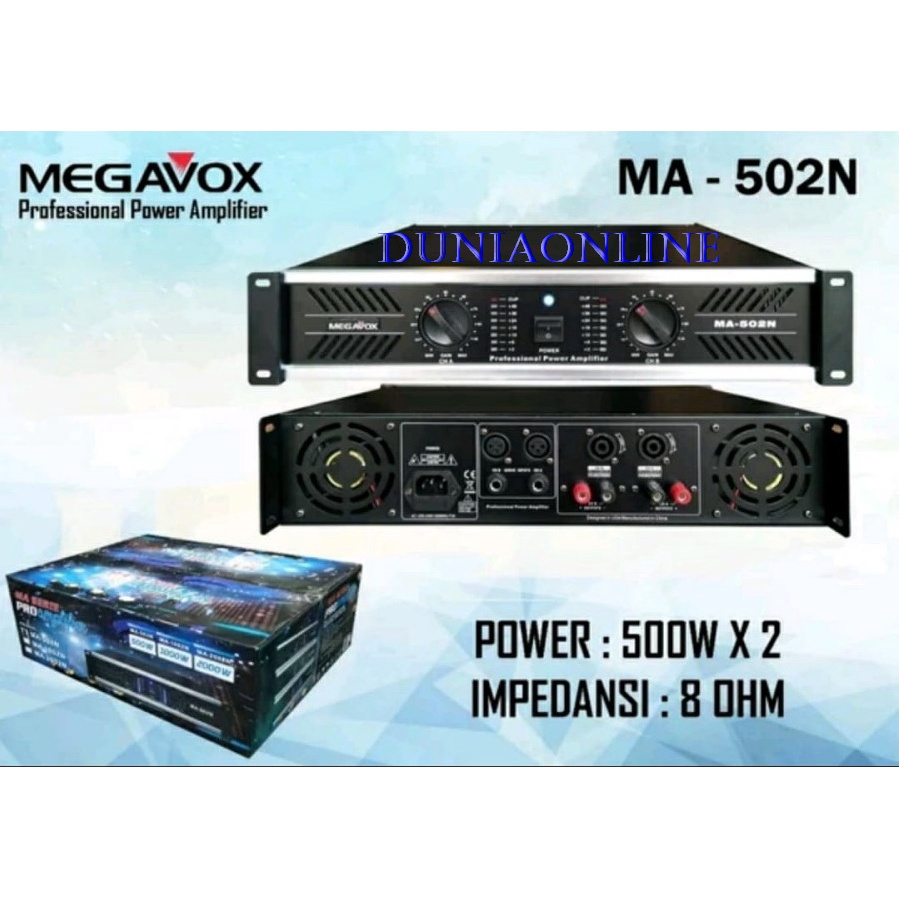 Jual Power Amplifier Megavox Ma N Ma N Ma N Original