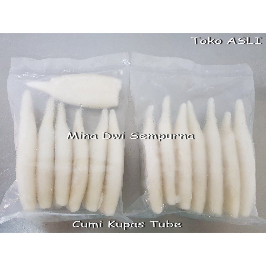 Jual Cumi Tube Kupas Bersih Segar Beku Kg Frozen Seafood Shopee