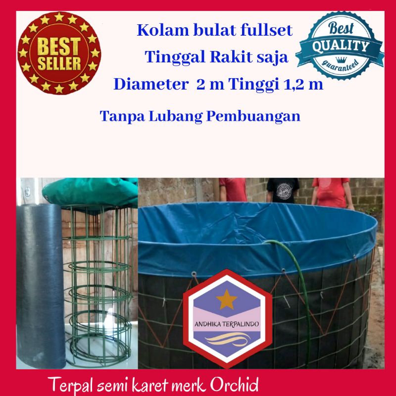 Jual Kolam Terpal Fullset Diameter M Tinggi M Fullset Kolam Bulat