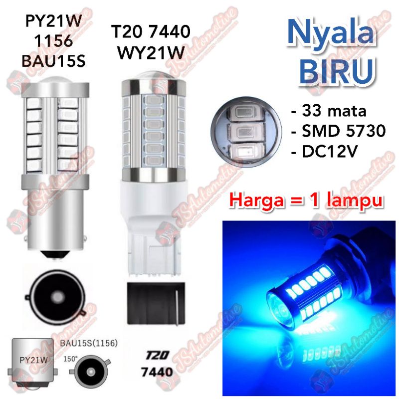 Jual Lampu LED Sein Senja 33 Mata Soket PY21W BAU15S 1156 T20 7440