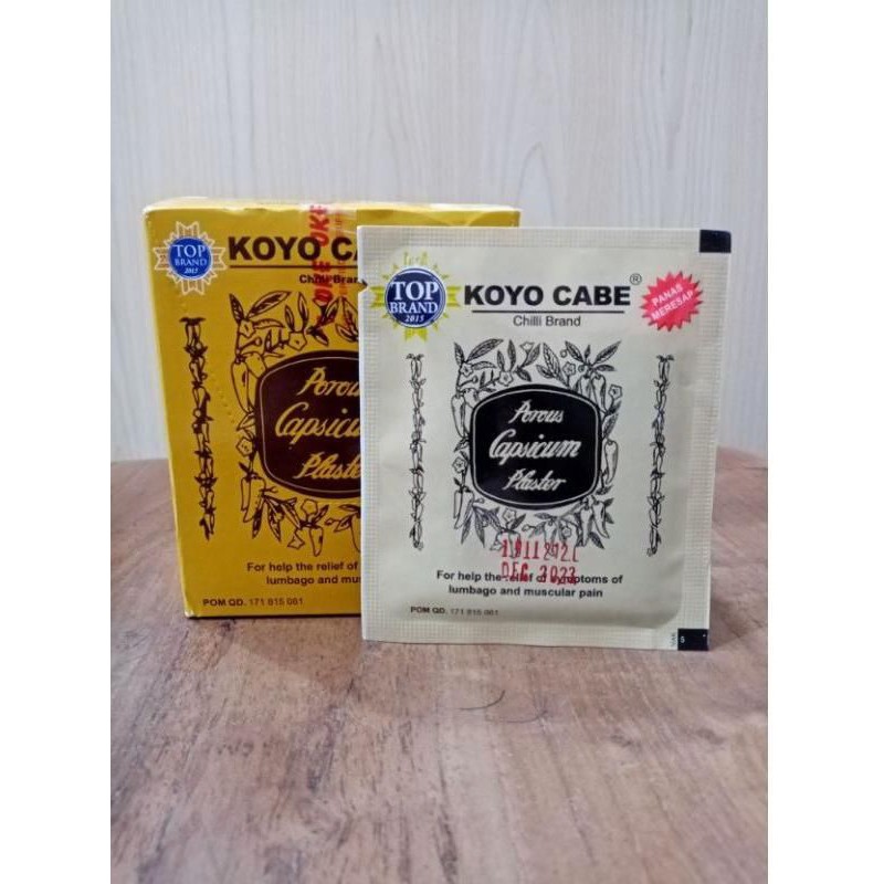 Jual Koyo Cabe 1 Sachet Isi 10 Lembar Koyo Panas Meredakan Pegal