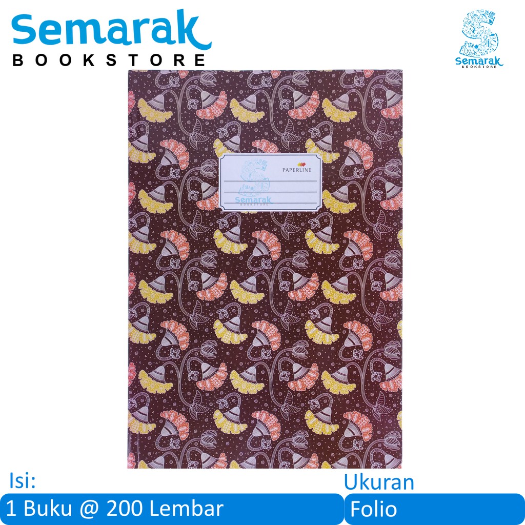 Jual Buku Tulis Sampul Tebal Paperline Hard Cover Folio 1 Buku 200