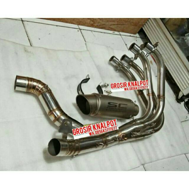 Jual Knalpot SC Project Austin Import Sandblast Titanium Fulsystem