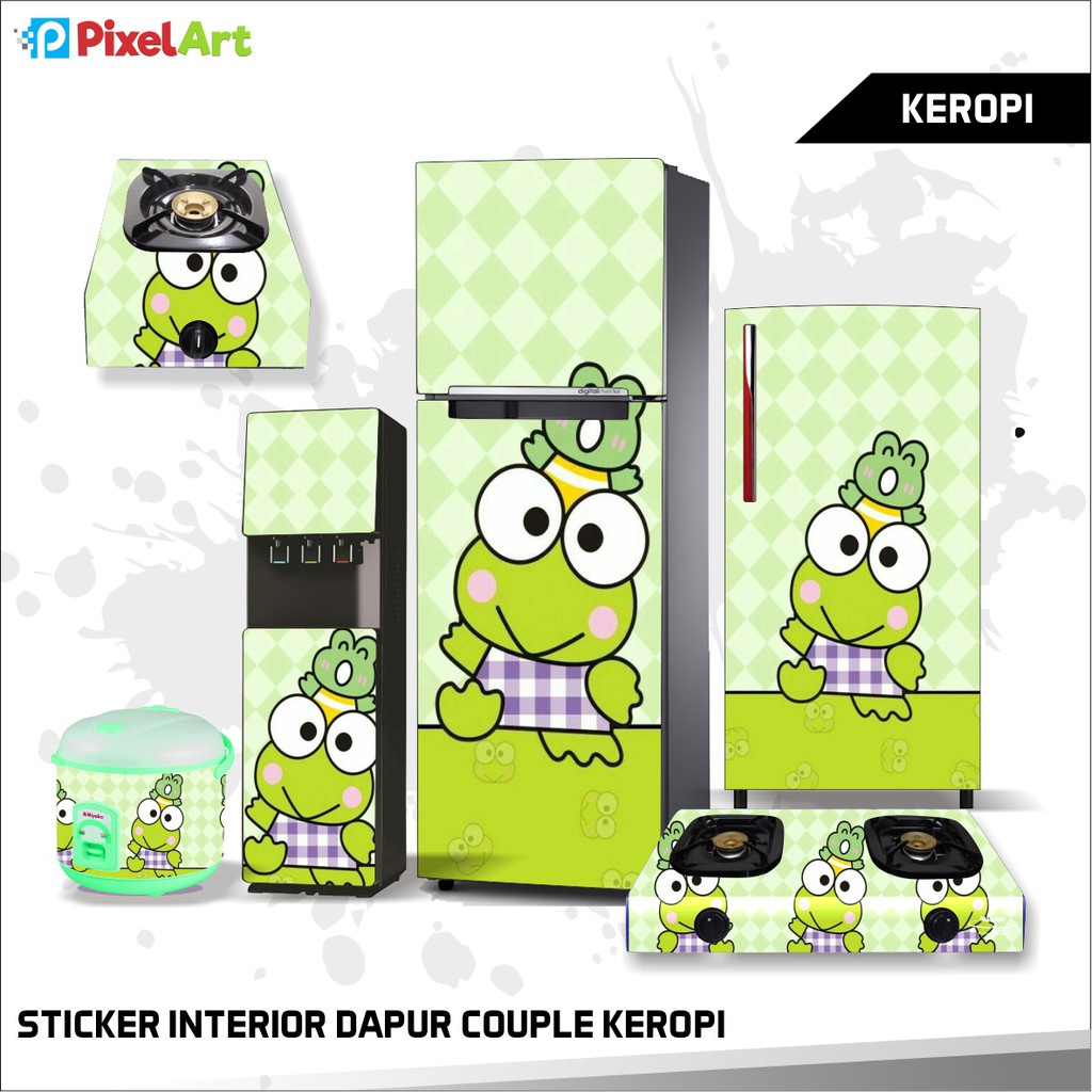 Jual PAKET STIKER DEKORASI MOTIF KEROPI KULKAS KOMPOR STICKER MAGICOM