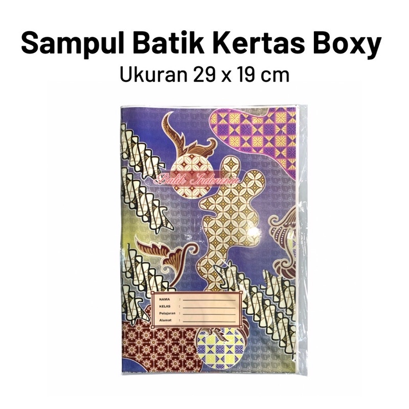 Jual Sampul Buku BATIK Kertas Boxy Uk 29x19cm Isi20 Shopee Indonesia