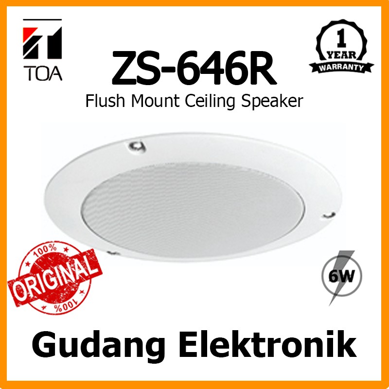 Jual Ceiling Speaker TOA ZS 646R Speaker Plafon Shopee Indonesia