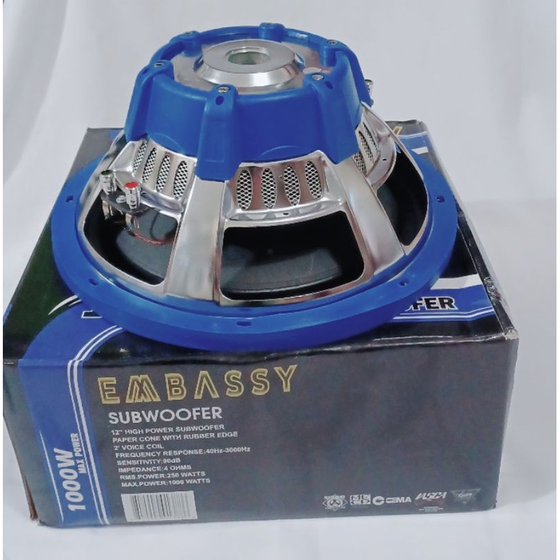 Jual Subwoofer Embassy 12 Inch 1000 Watt Shopee Indonesia