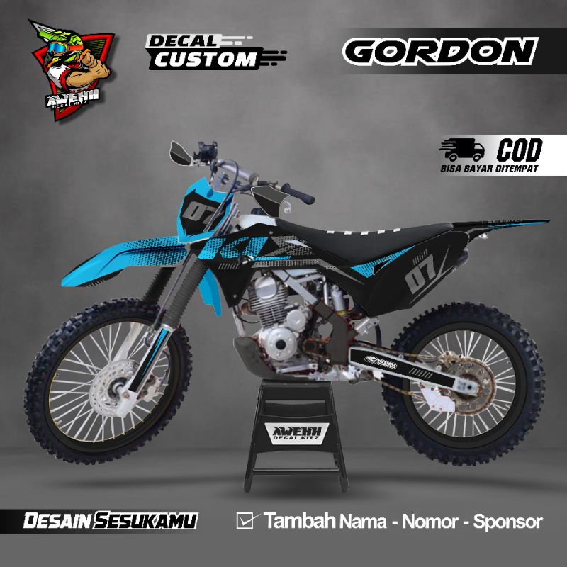 Jual Decal Klx Gordon Klx Dtracker Klx Bf Desain Custom Shopee