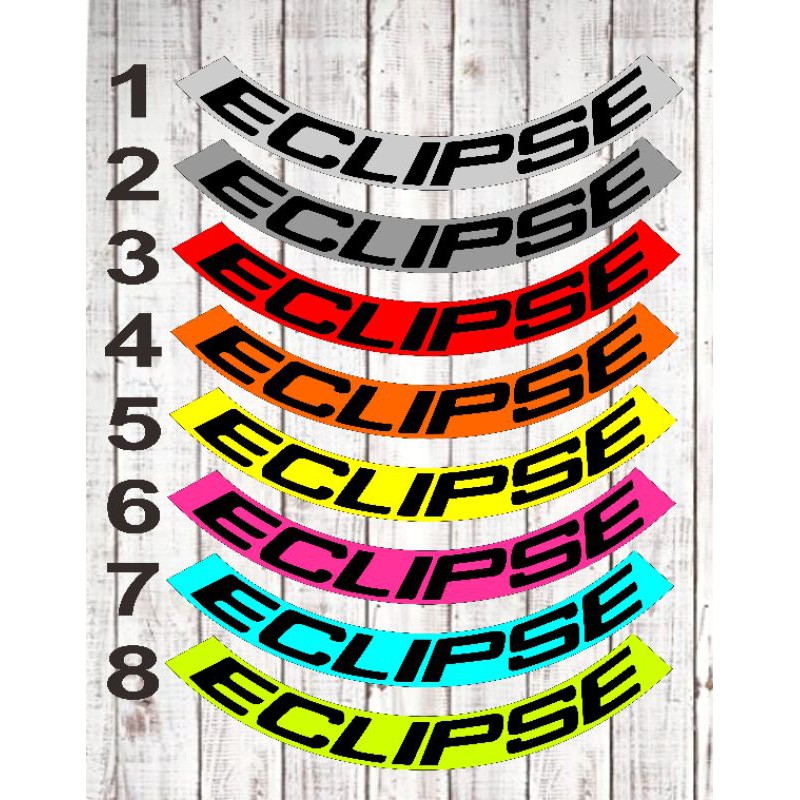 Jual Stiker Decal Rim Velg Eclipse Sepeda Lipat Folding Ring 20 Inch