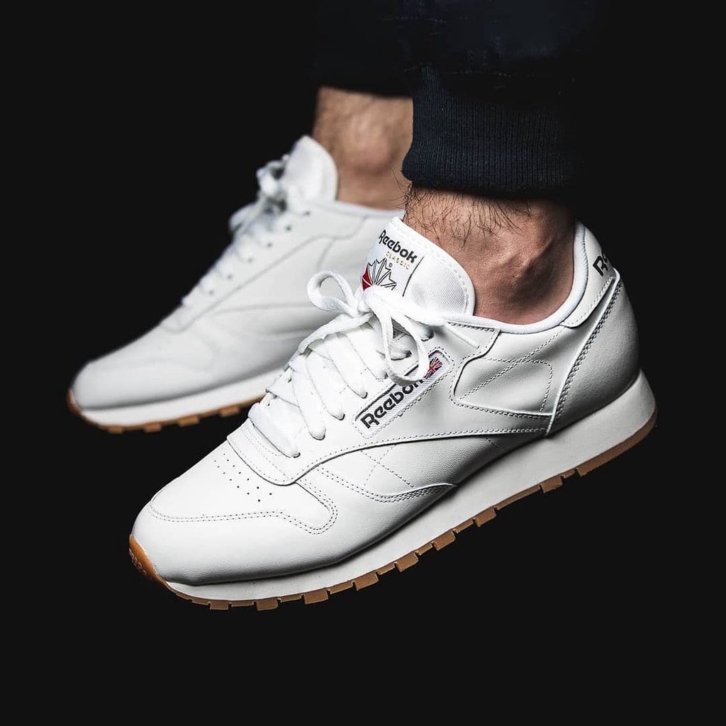 Jual Reebok Classic Leather White Gum Shopee Indonesia