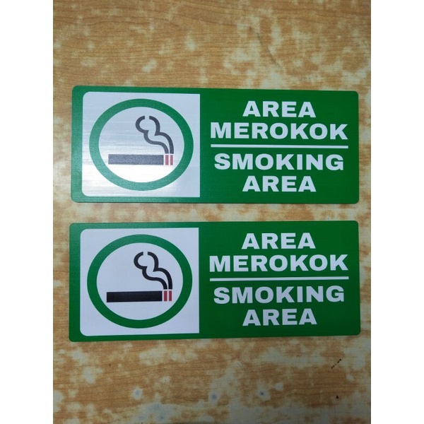 Jual Akrilik Sign Area Merokok Larangan Merokok Simbol Papan Nama