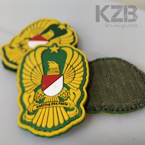 Jual Emblem Karet Rubber Velcro Logo Tni Ad Kartika Eka Paksi Shopee