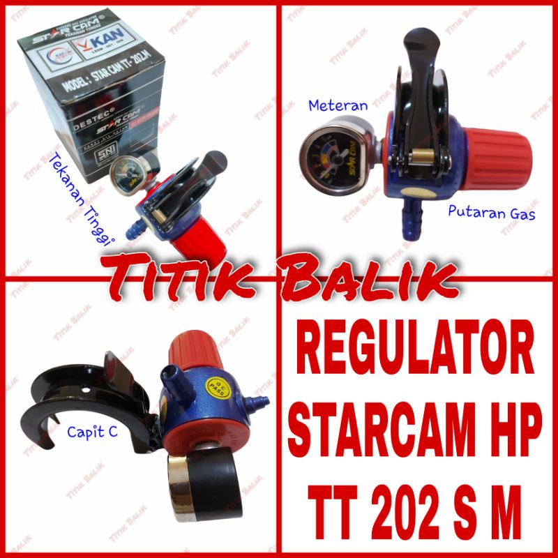 Jual Regulator Kompor Gas Starcam Hp Sc T Tm Black Edition Sc T T M