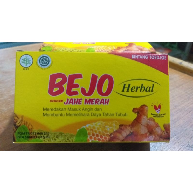 Jual Bejo Herbal Jahe Merah 6x15ml Shopee Indonesia