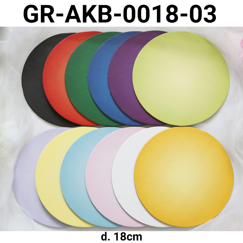 Jual Gr Akb Cake Board Tatakan Alas Kue Bulat Cm Basic Polos