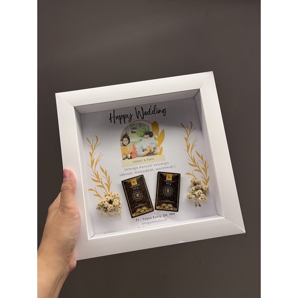 Jual Bingkai Mahar Frame Hampers Kado Unik Logam Mulia Shopee Indonesia