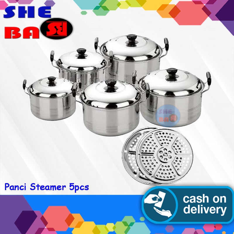 Jual Panci Set Kingko Homelux Set Pcs Steamer Stainless Pengukus Kue