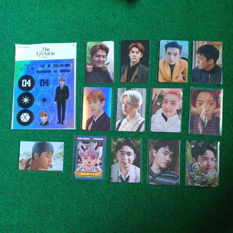 Jual Photocard Chanyeol Kondangan Sehun Obsession Benefit D O Mumo