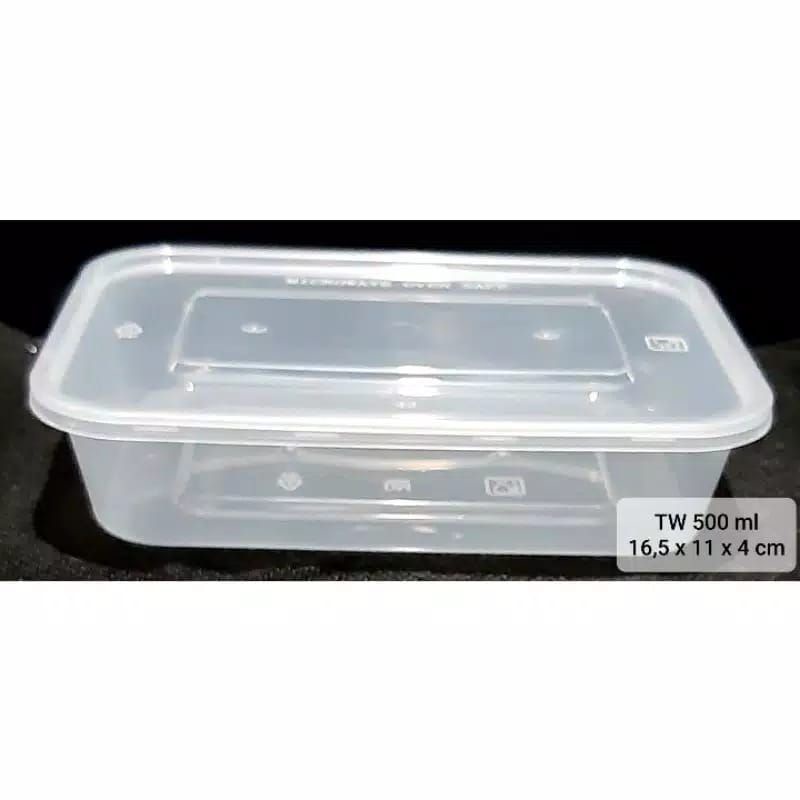 Jual Thinwall Panjang Food Container Kotak Makan 500 Ml Shopee