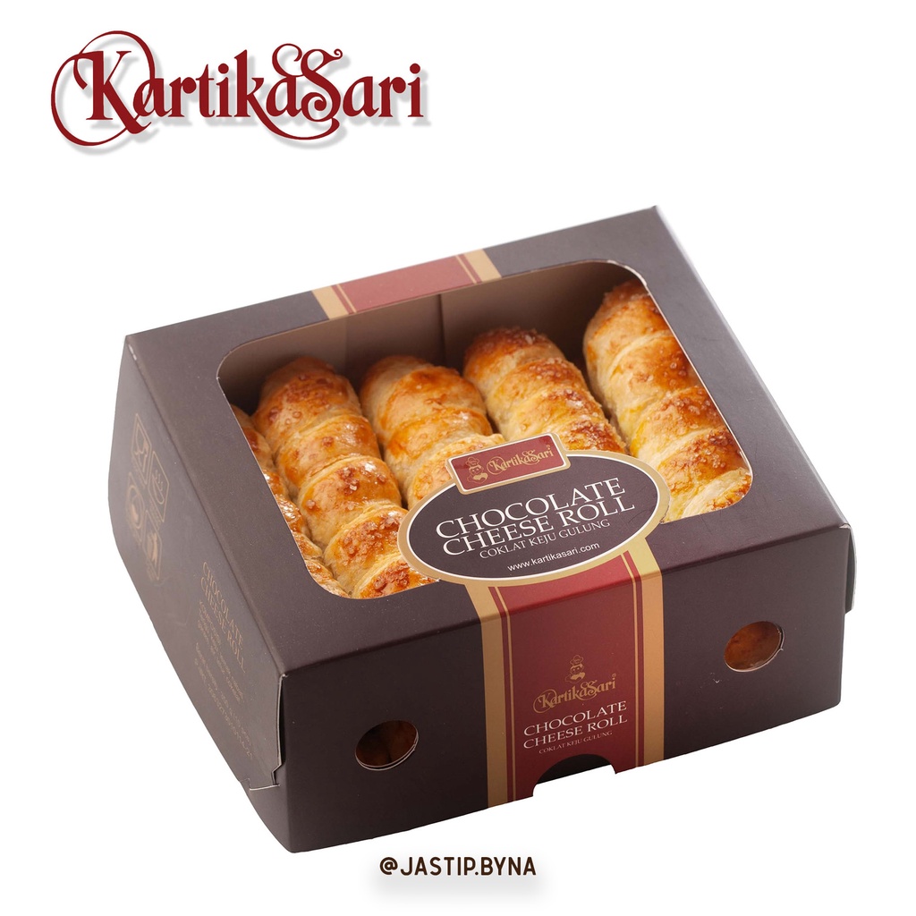 Jual KARTIKA SARI CHEESE ROLL CHOCO ROLL PASTRY KEJU COKLAT OLEH OLEH