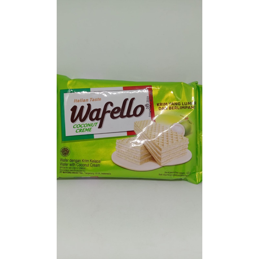 Jual Wafello Coconut Creme G Shopee Indonesia