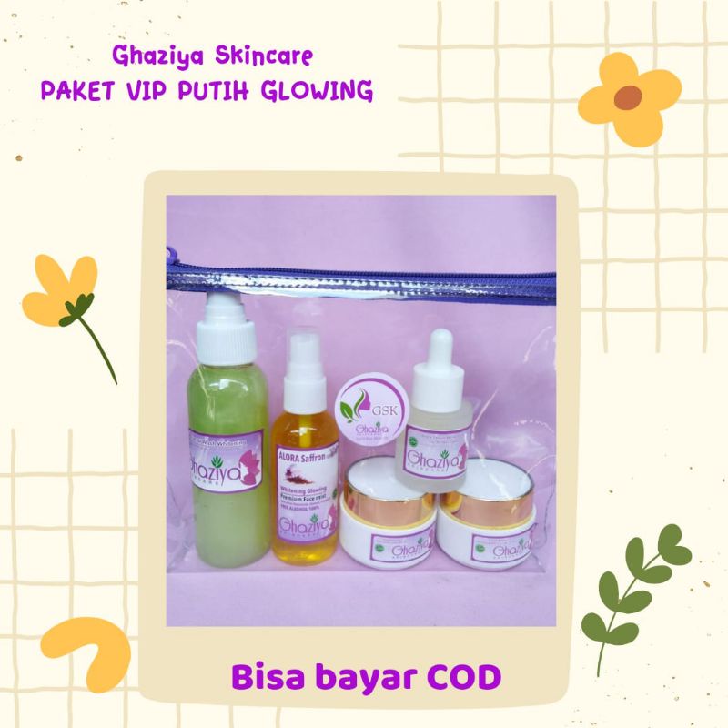 Jual Ghaziya Skincare Paket VIP Cream Farma Putih Glowing Dengan Extrav