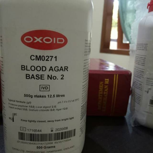 Jual Oxoid CM0271B Blood Agar Base 500 Gr Shopee Indonesia