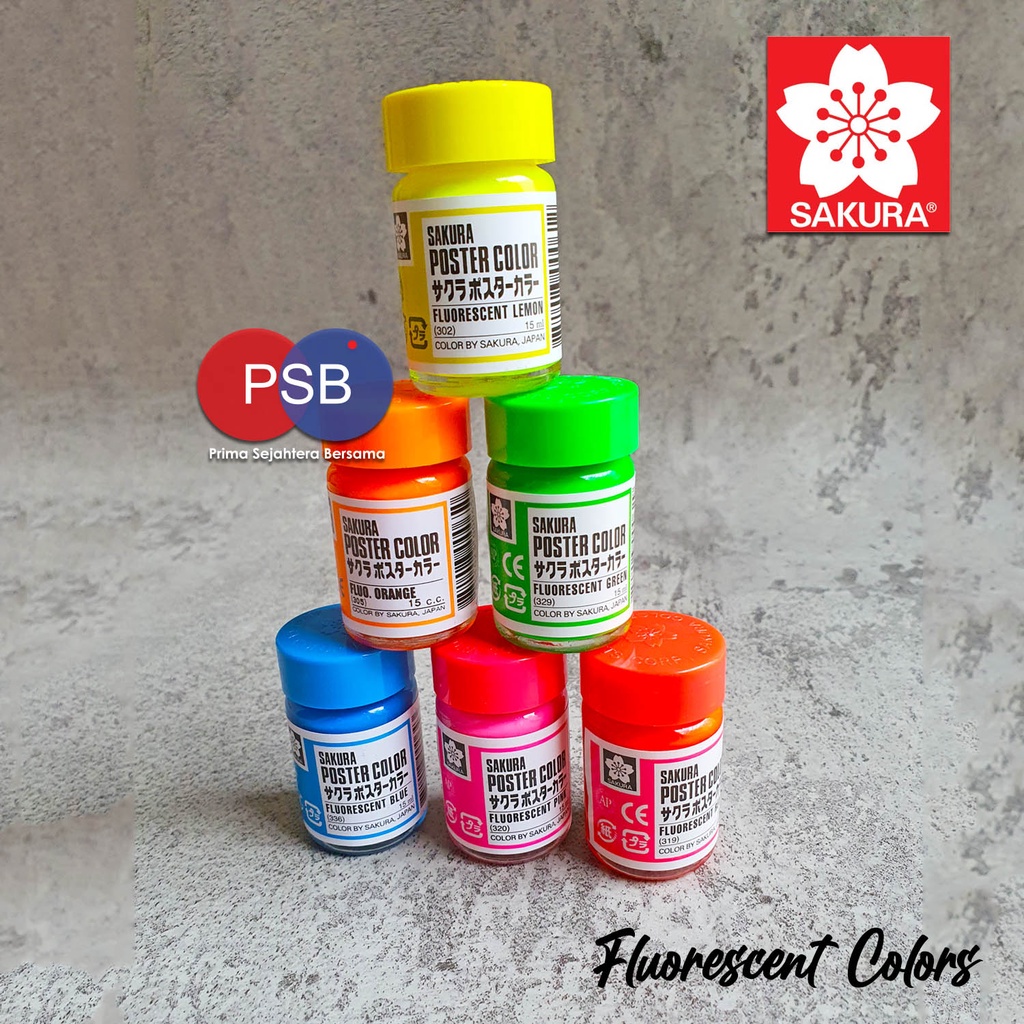 Jual Cat Poster Sakura 15 Ml Sakura Poster Color 15 Ml Shopee Indonesia