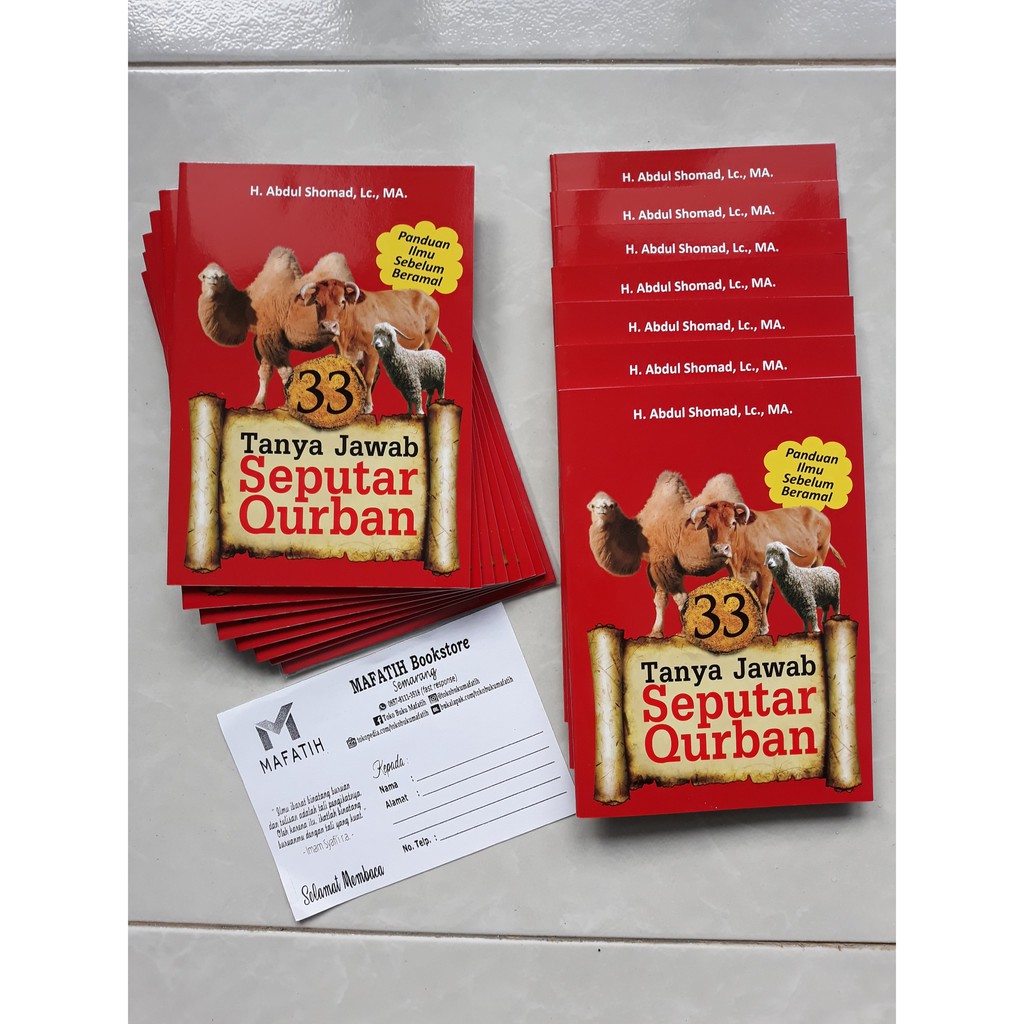 Jual Buku Tanya Jawab Seputar Qurban Ustadz Abdul Somad Lc Ma