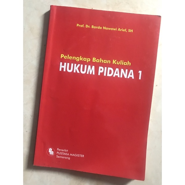 Jual Buku Hukum Pidana Prof Dr Barda Nawawi Arief S H Shopee