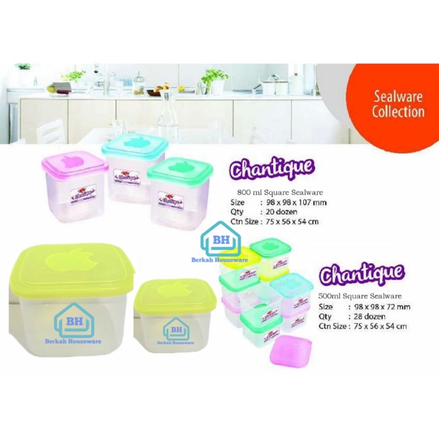 Jual Wow Murah Banget Dapat Lusin Seal Wear Toples Plastik Chantique