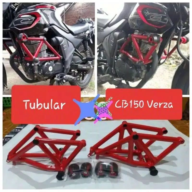 Jual Tubular CB150 Verza Plus Jalu Slider Agna Crashbar CB150 Verza