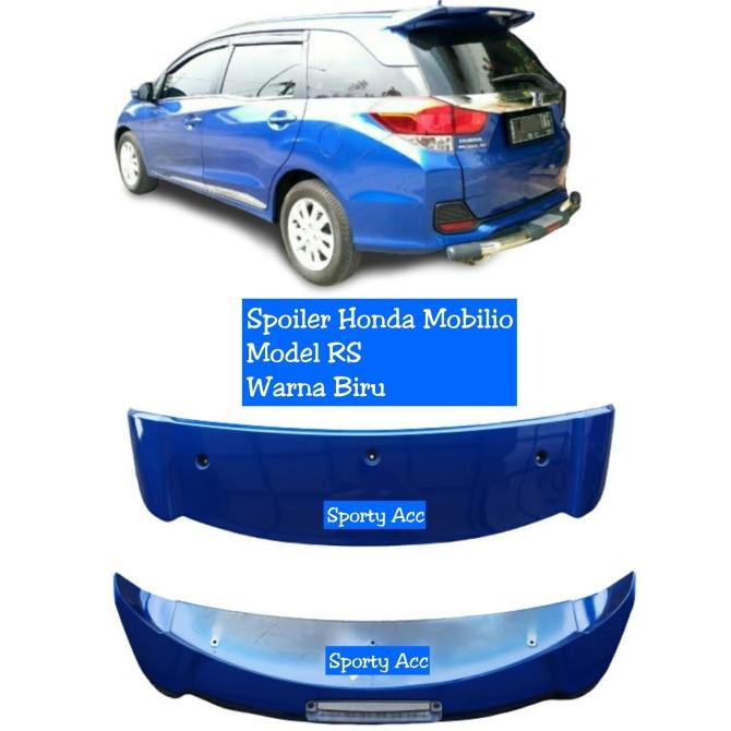 Jual Spoiler Honda Mobilio Warna Biru Model Rs With Lampu Rem Original