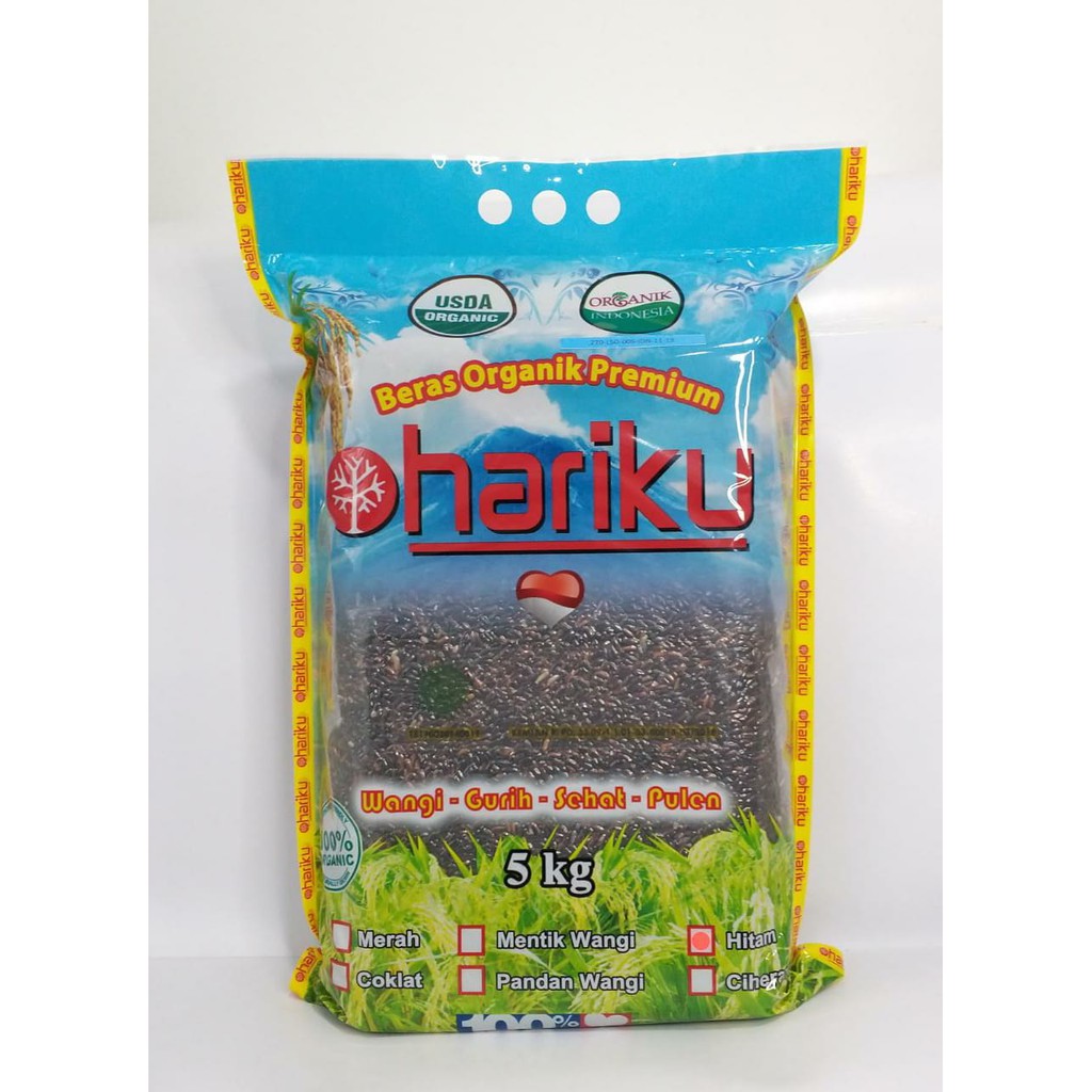 Jual Hariku Organic Black Rice Kg Beras Hitam Organik Shopee