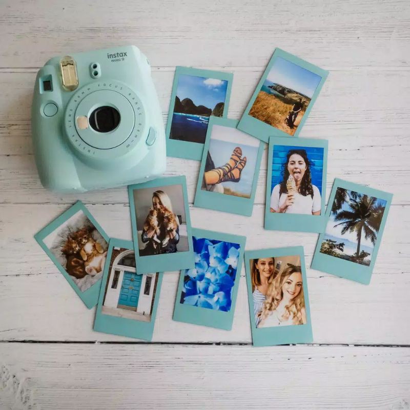 Jual CETAK FOTO POLAROID 2R BAGROUND MOTIF WARNA POLOS BISA REQUEST