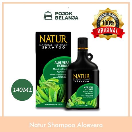 Jual Natur Shampo Shampoo Aloe Vera Aloevera Extract 140ML Shopee