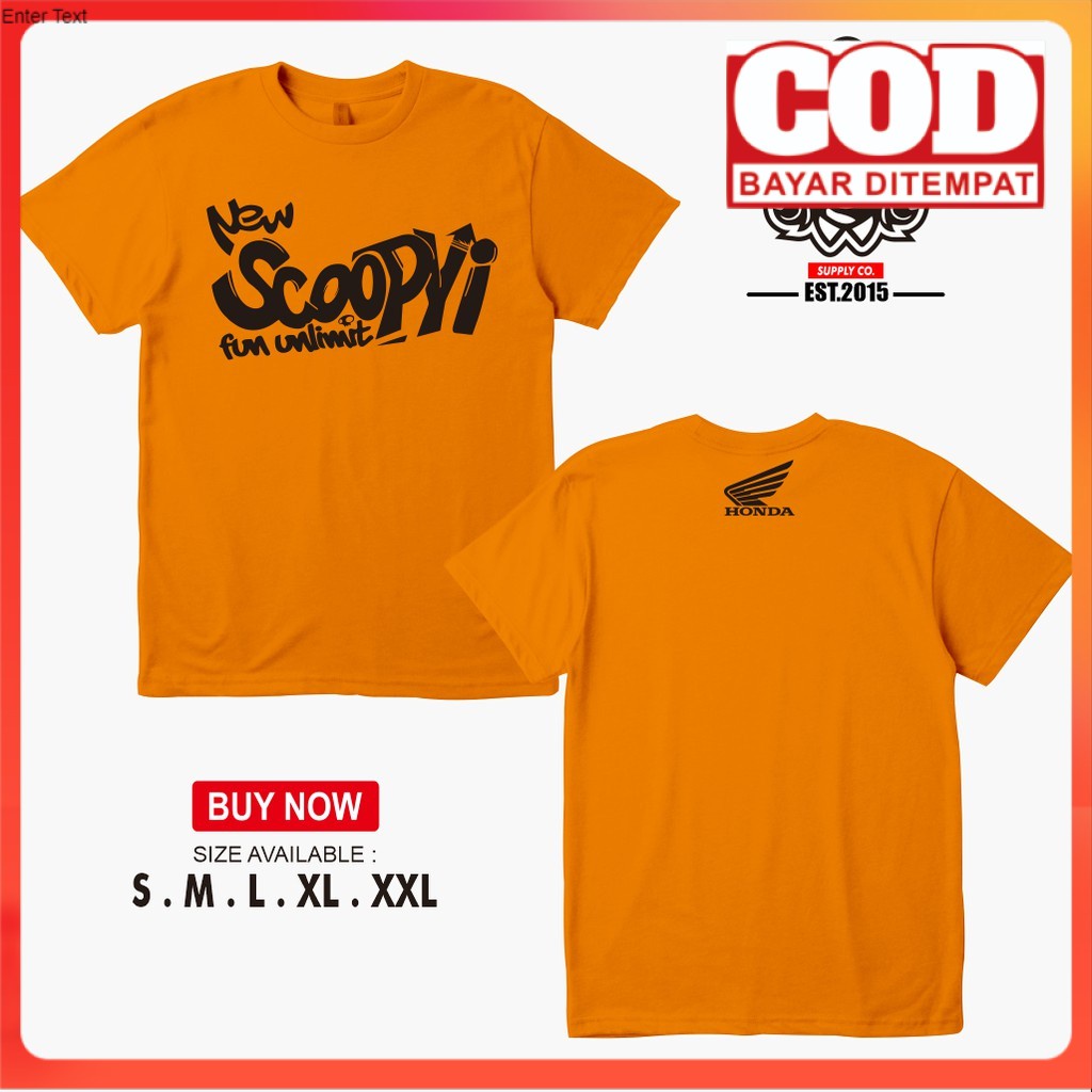 Jual Kaos Baju Motor Honda Scoopy Fun Unlimit Kaos Otomotif Shopee