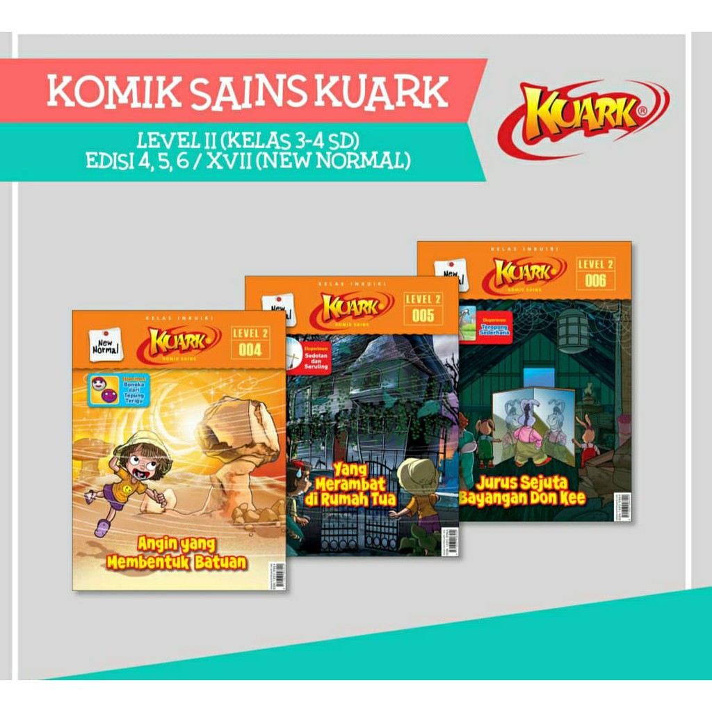 Jual KUARK Komik Sains MATERI OSK 2021 Edisi 4 Sd 6Tahun XVII Semua