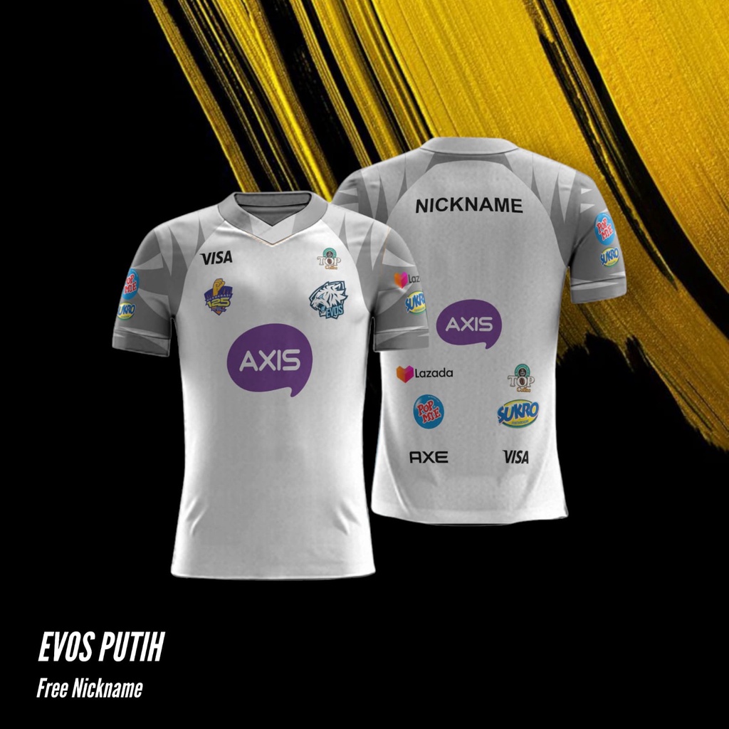 Jual Jersey Baju Evos Putih Esport Gaming Shopee Indonesia